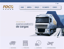 Tablet Screenshot of fococargo.com.br